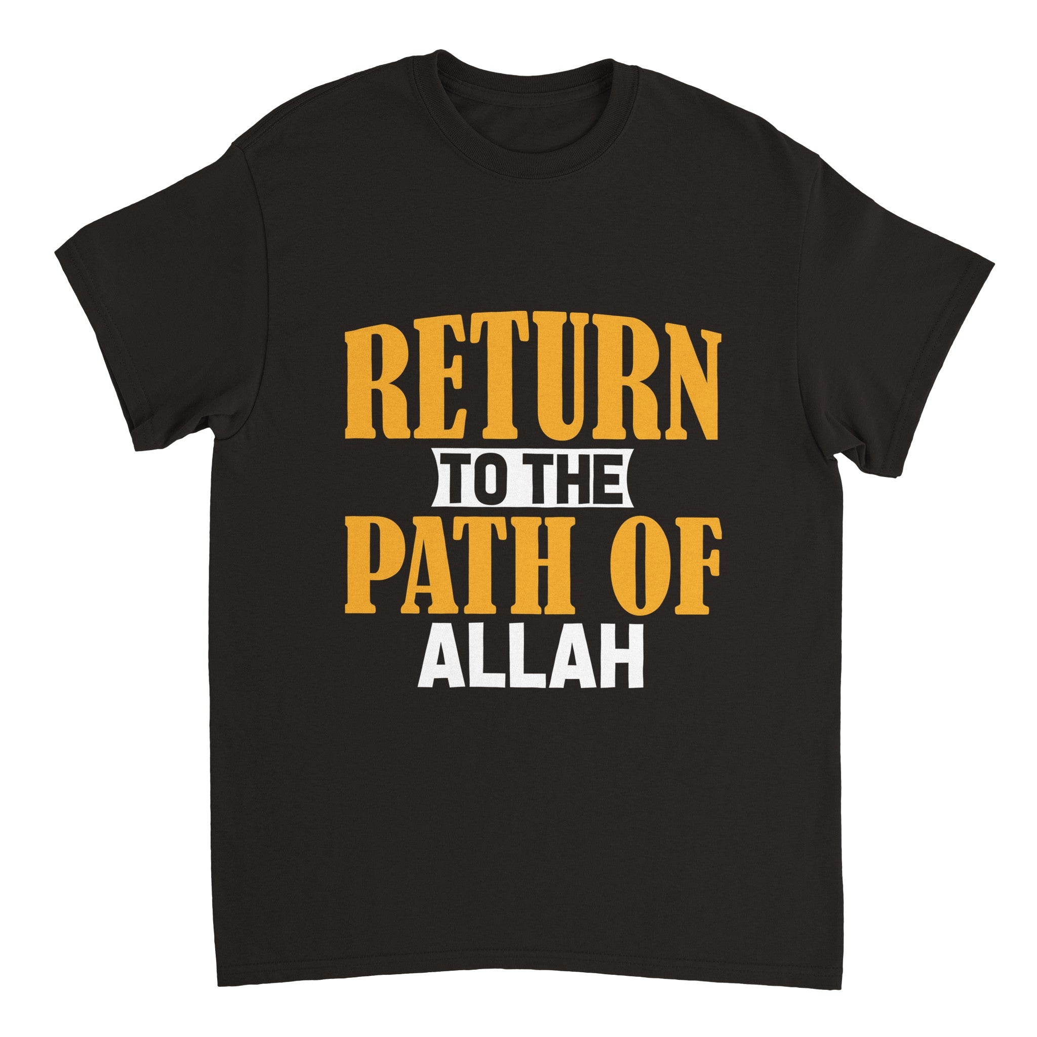 Heavyweight Unisex Crewneck T-shirt | RETURN TO THE PATH OF ALLAH